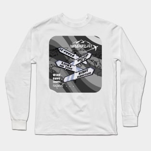 Wanderlust - It feels good to be lost in the right direction Long Sleeve T-Shirt